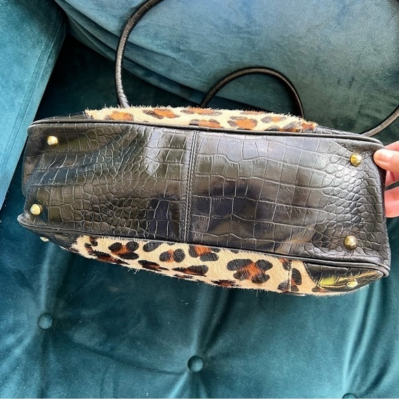 Maurizio Taiuti Leopard Calf Hair Leather Tote - Picture 4 of 11